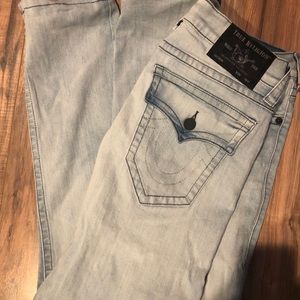 Men’s Light Wash True Religion Slim Straight
